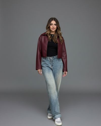 cheryy crop jacket