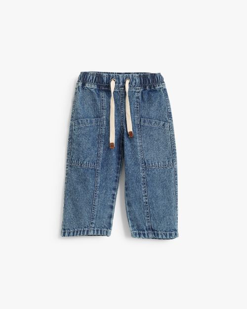 Comfort Fit Drawstring Denim Joggers