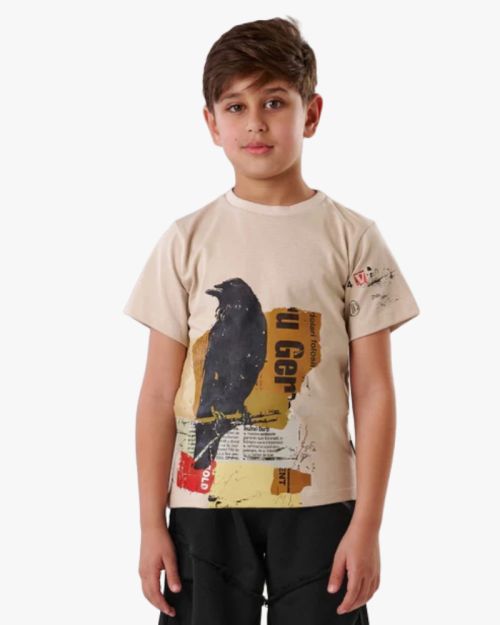 Raven Collage Artistic Graphic Tee