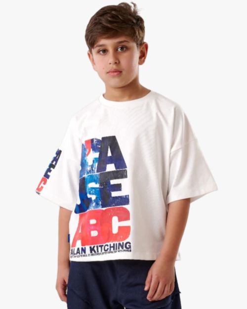 Typographic Art Oversized Graphic Tee