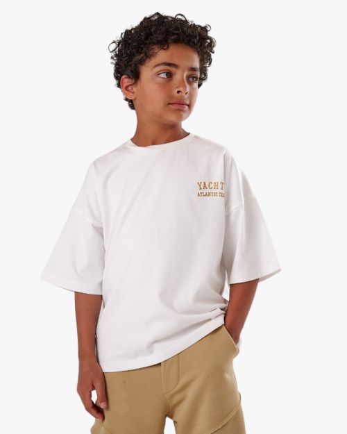 Minimalist "Yacht Atlantic Team" Oversized Tee