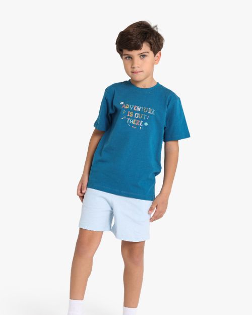  Graphic T-Shirt and Shorts Set