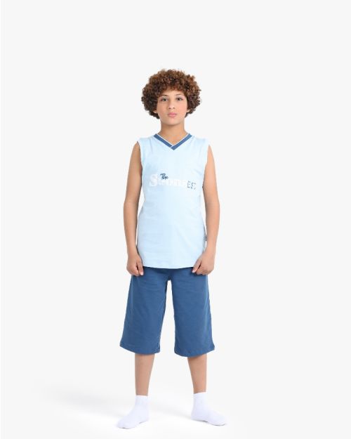 Sleeveless Cotton Summer Sporty Set