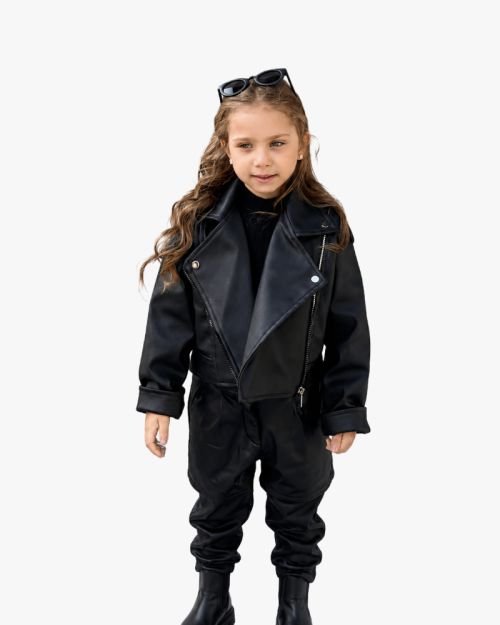 Harley kids leather jacket