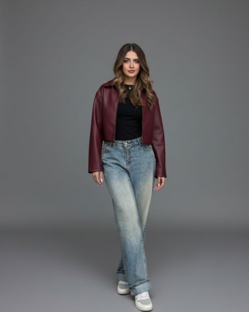 cheryy crop jacket