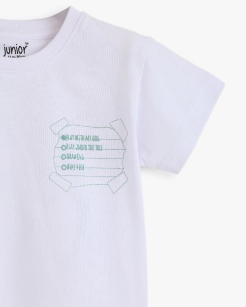 Junior Boys My Adventure Graphic Print T-Shirt 1