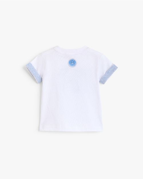 Baby Cotton Top – Puppy Print