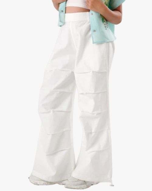 Urban Breeze Adjustable Wide-Leg Parachute Pants
